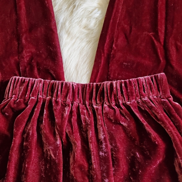 Madewell Red Velvet Tapered Pleat Pull-On Pants XS - Picture 9 of 15